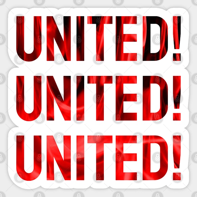 United! United Flames Sticker by VRedBaller